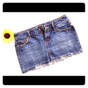 Bullhead by Buckle Cut Off Denim Mini Skirt